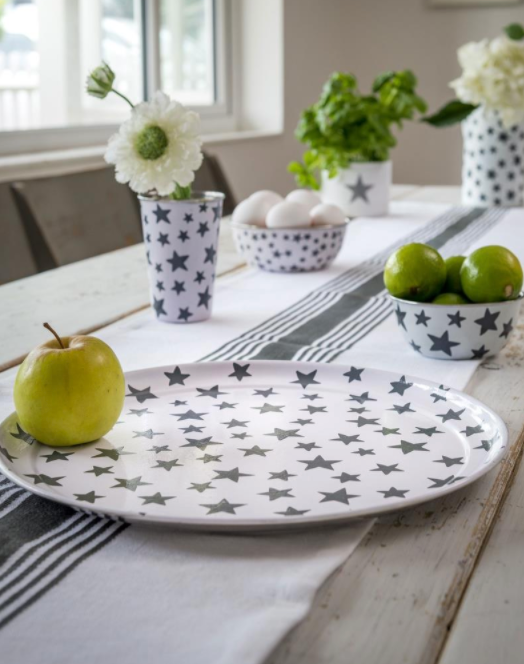 Star Tin Tea Tray