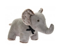GREY FAUX LEATHER ELEPHANT DOORSTOP
