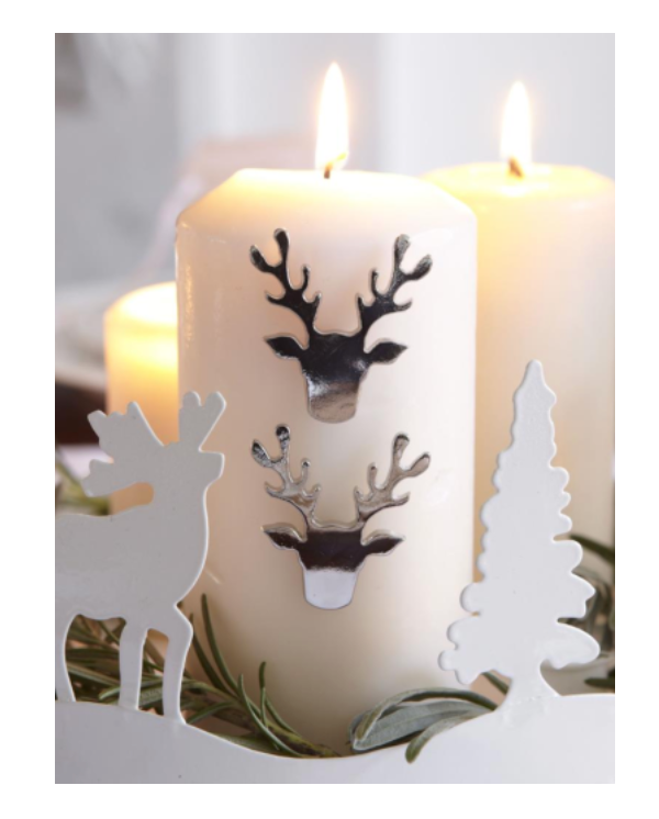 Set of 3 Reindeer Candle Studs