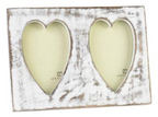 Vintage Double Heart Frame - 6 x 4"