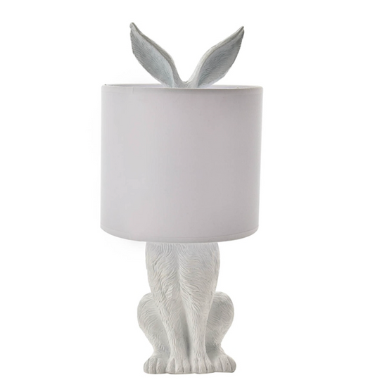 Hiding rabbit lamp - White