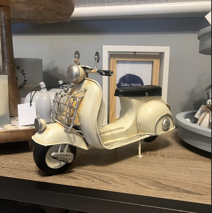 Vintage cream scooter